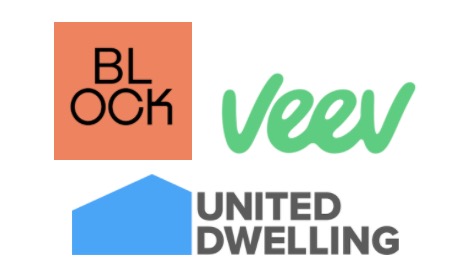 blocvk veev united dwelling logos