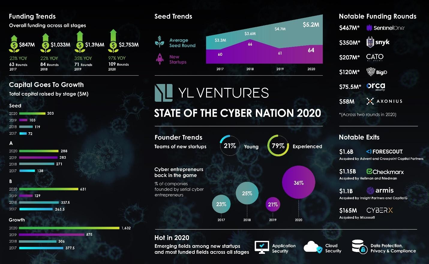 YL VEntures state of the cyber nation infographic