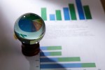 crystal ball on a business report