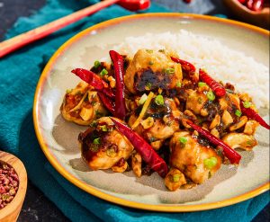 Photo of kung pao chicken made with food-tech startup Next Gen's plant-based chicken alternative