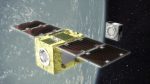 Astroscale's ELSA-d servicer and client satellite (render)