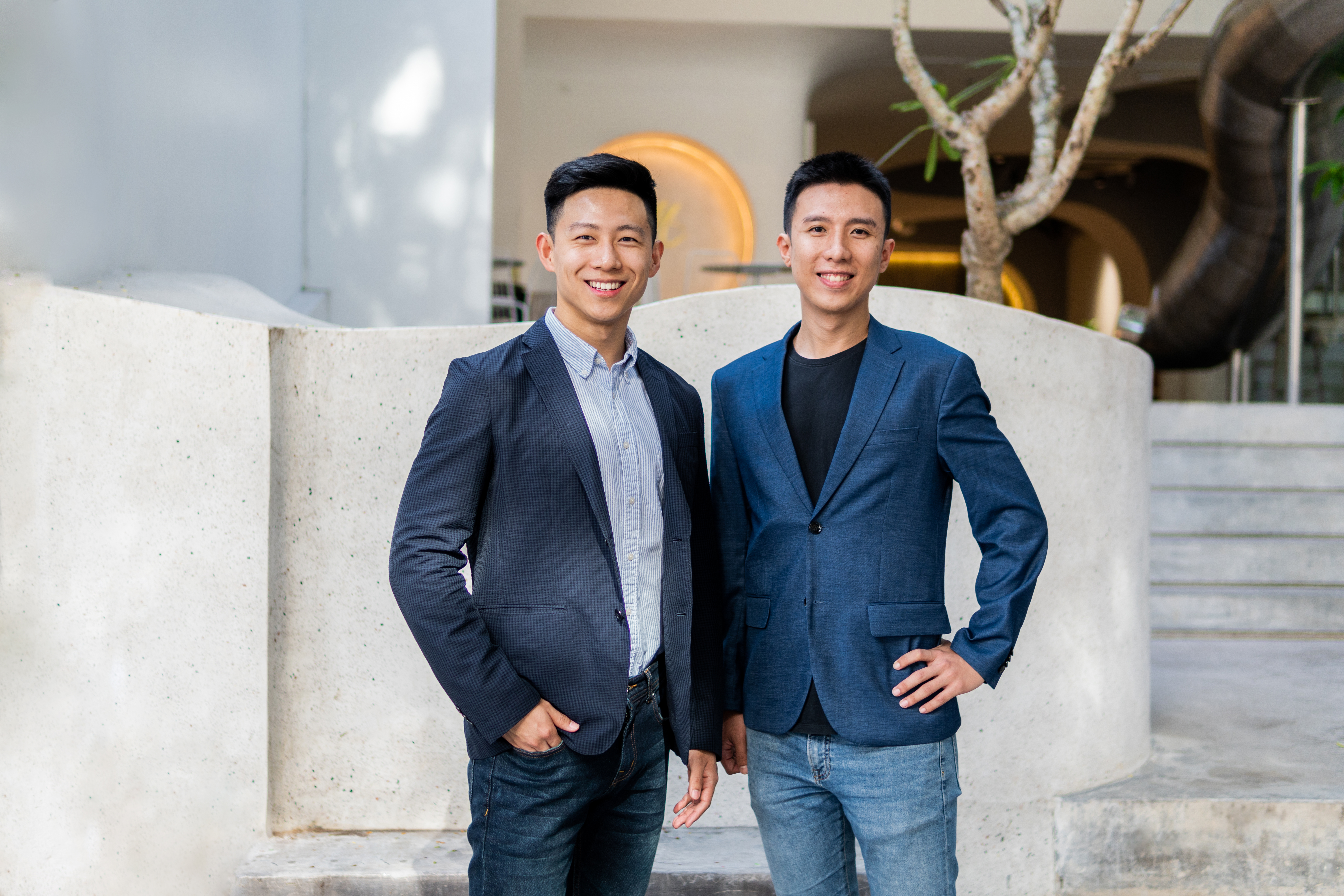 Homebase co-founders Phillip An and Junyuan Tan
