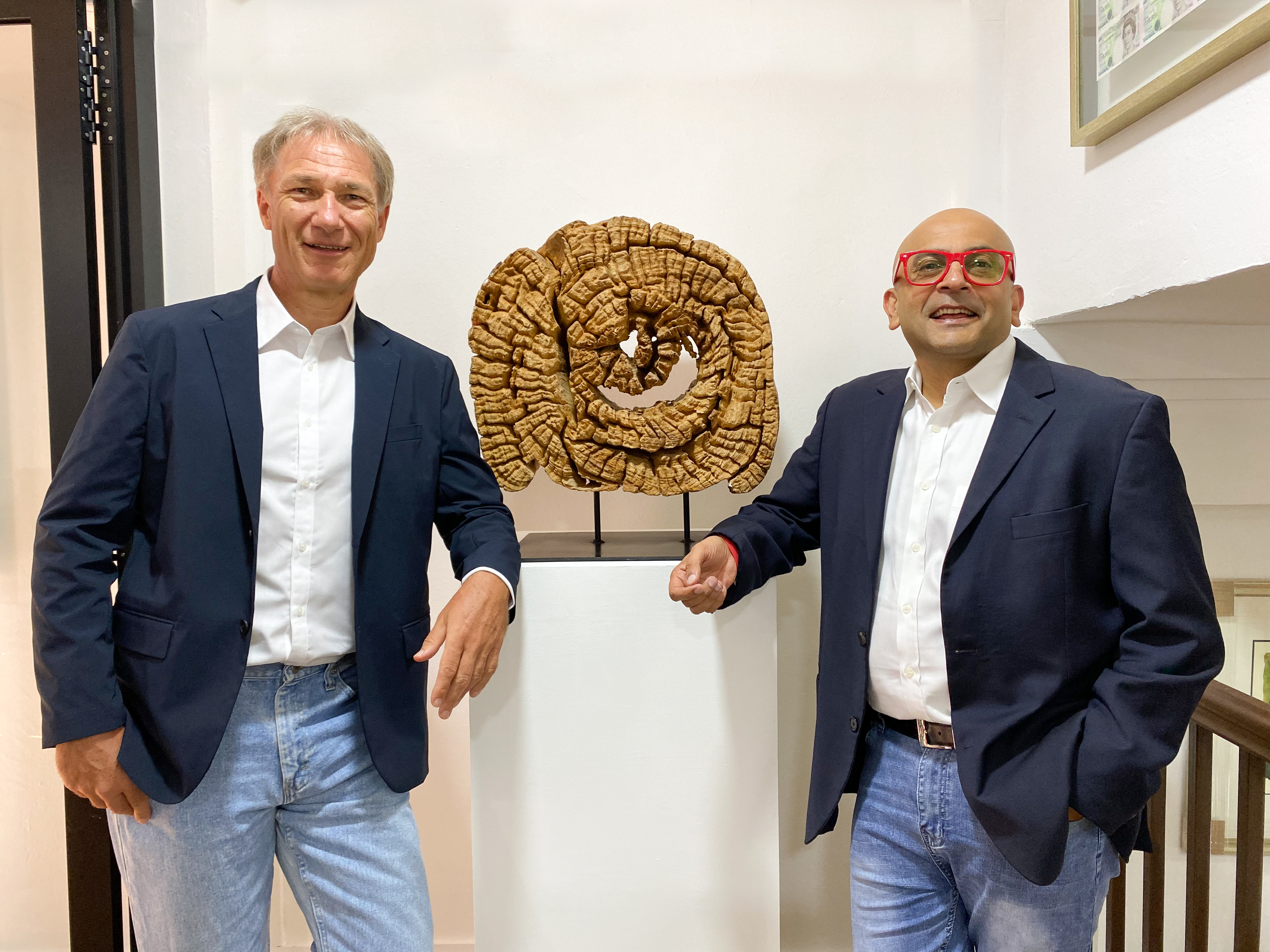 M Capital Management founding partners Joachim Ackermann (left) and Mayank Parekh (right)