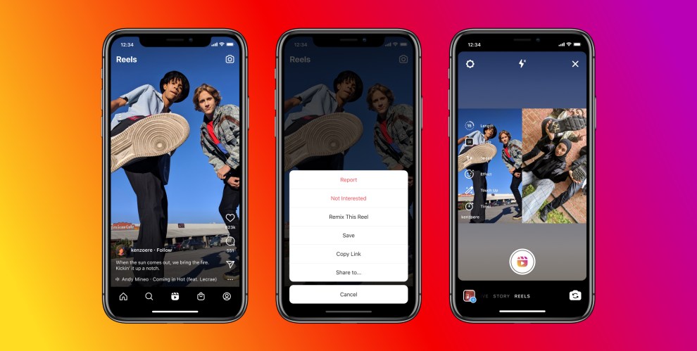 Instagram officially launches Remix on Reels, a TikTok Duets-like feature