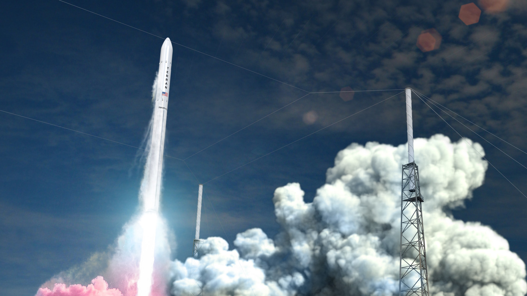 Relativity Space's Terran 1 rocket, artist's rendering