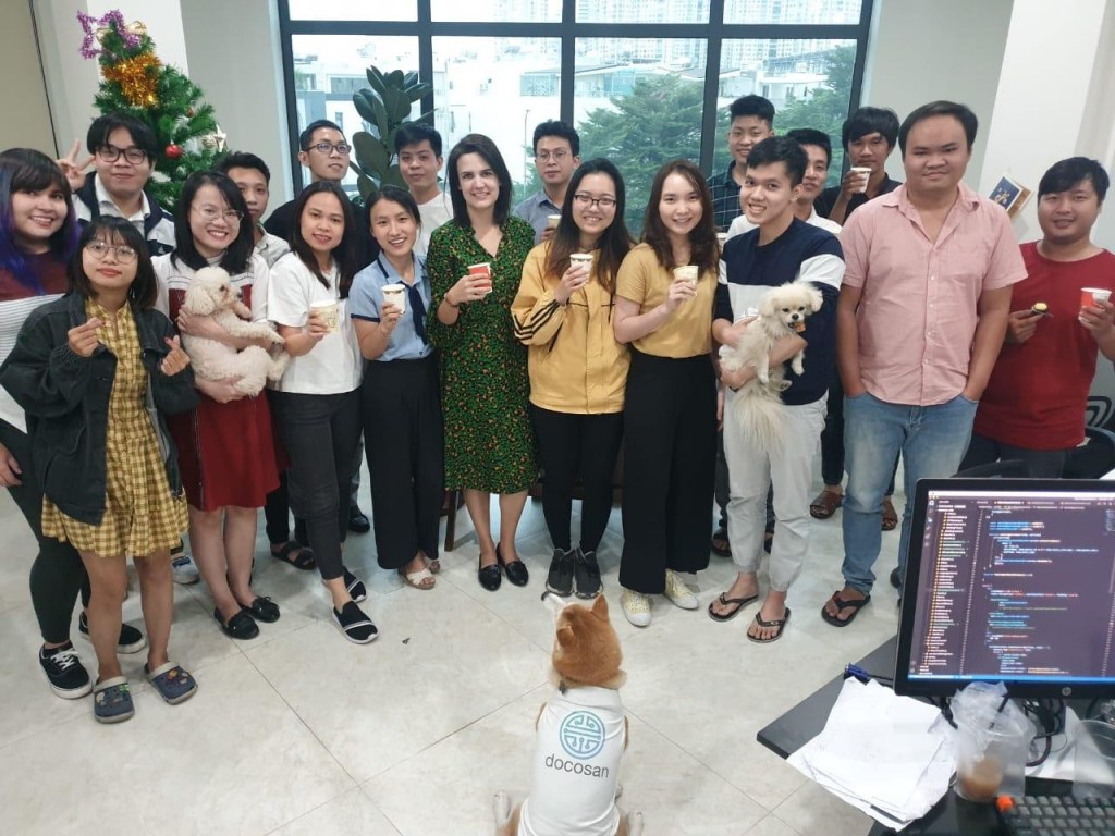 Vietnamese health tech startup Docosan's team