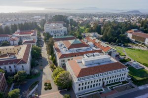 Aerial View of UC Berkeley Campus Buildings