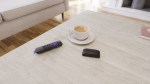 remote controls on coffee table