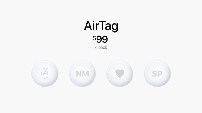 apple airtag $ 99 упаковка из 4 шт.