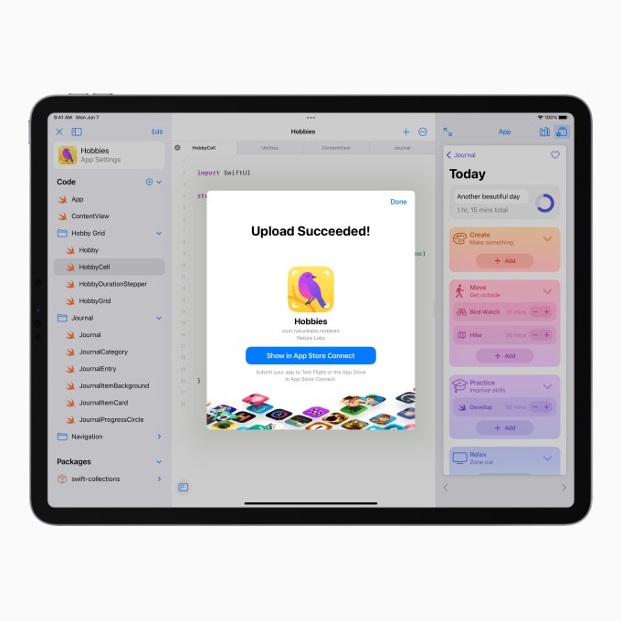 Apple iPadPro iPadOS15 SwiftUI Submit to Store 060721