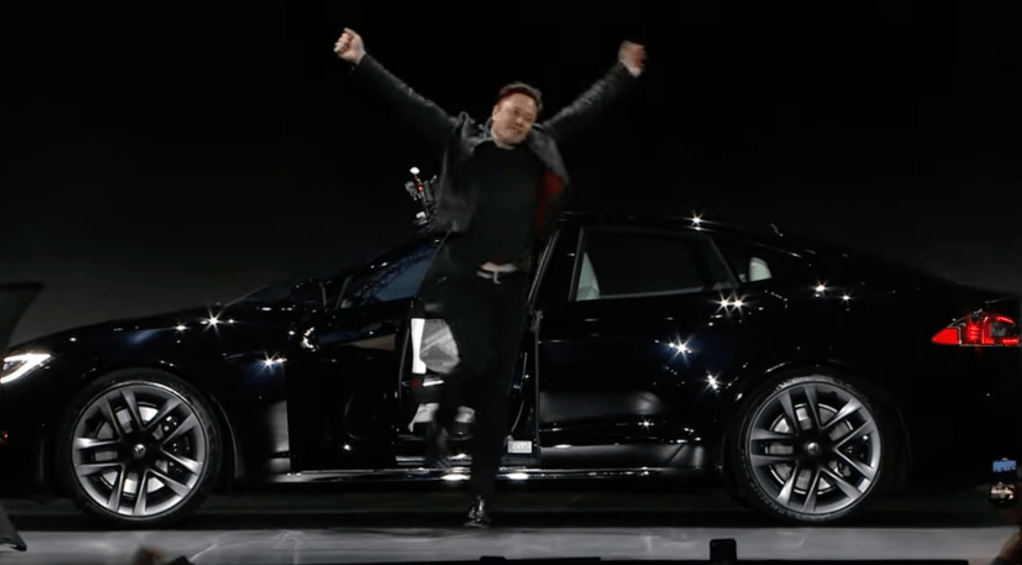 Tesla Model S plaid Elon Musk