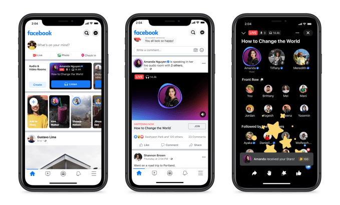 Facebook launches an ‘Audio’ hub in the US for podcasts, live audio and short-form clips • TechCrunch