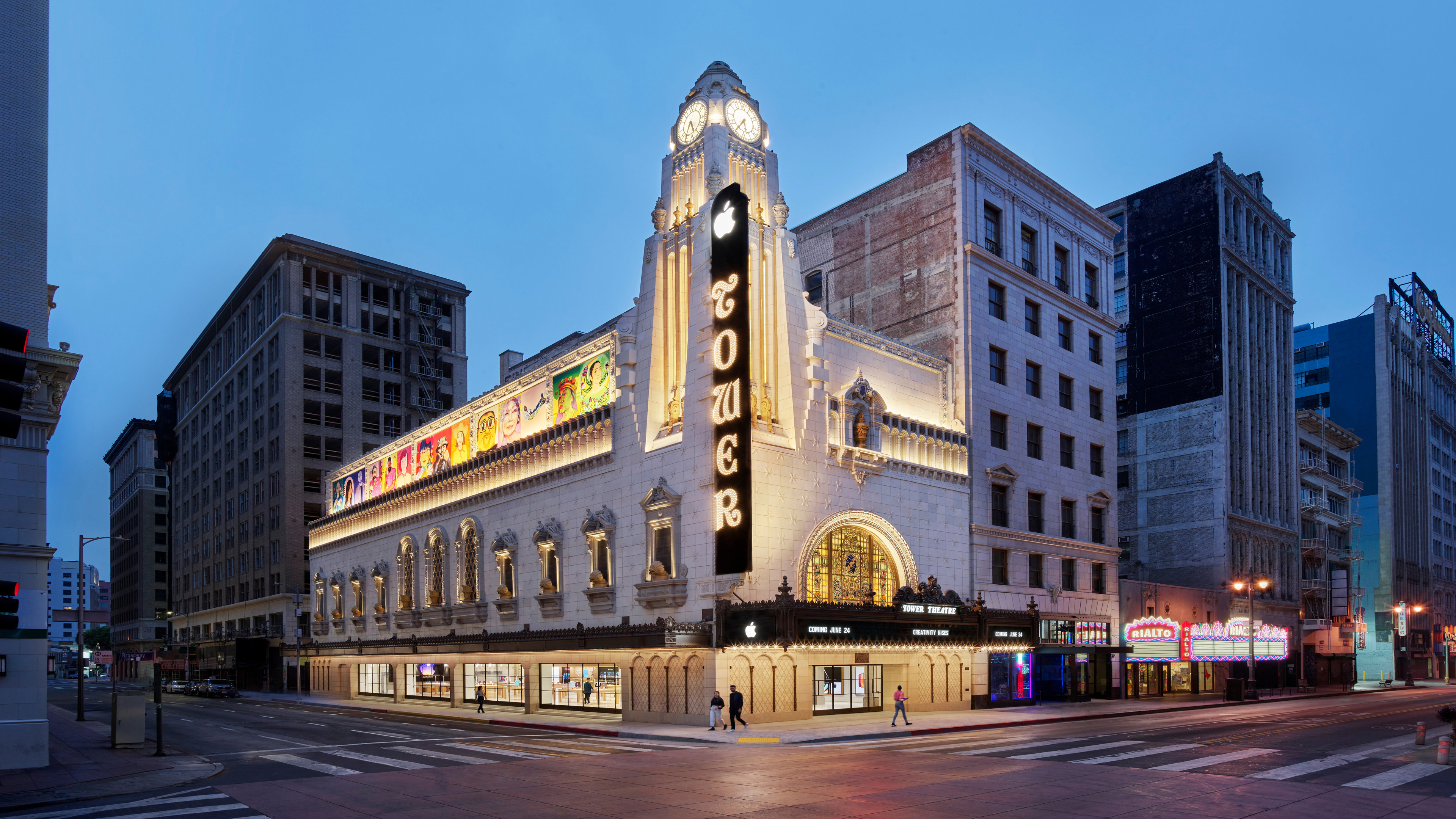 苹果将在洛杉矶市中心拥有近100年历史的塔剧院开设一家商店