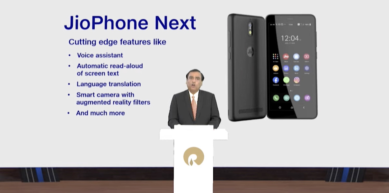 Google and India's Jio Platforms announce budget Android smartphone JioPhone  Next | TechCrunch