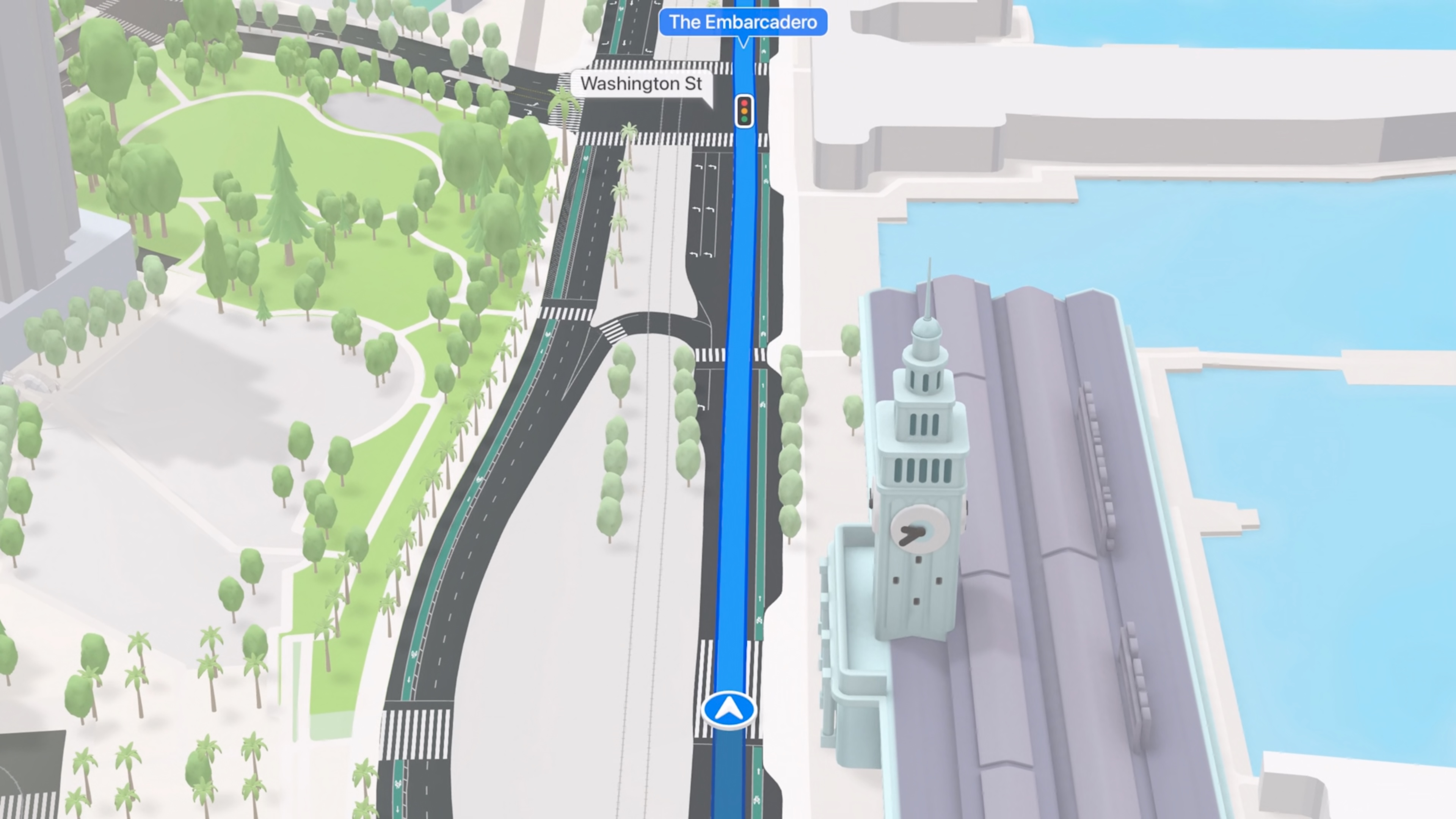 apple maps direction of travel