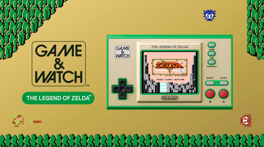 A handheld gaming machine with Zelda games on it.