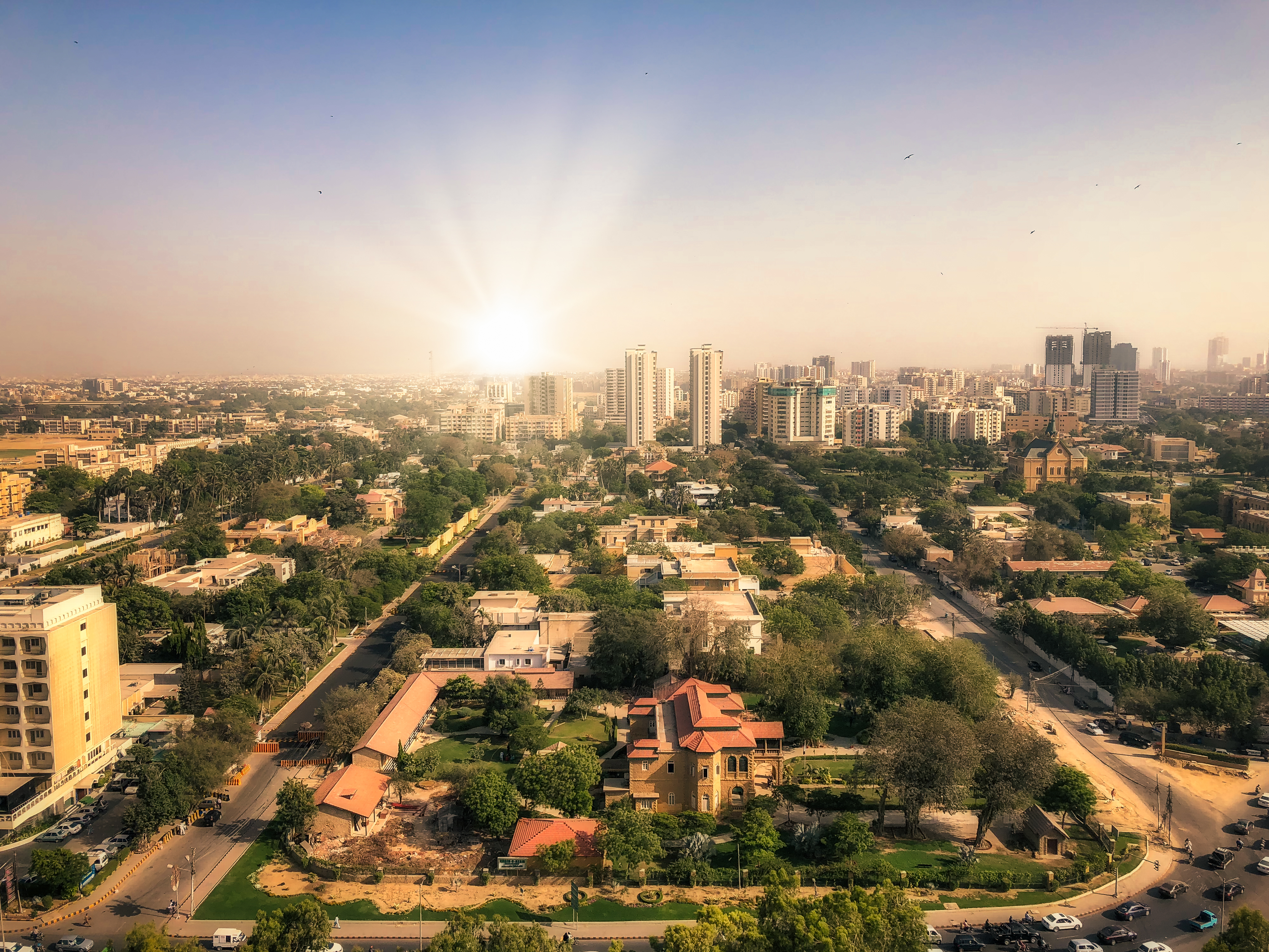 Image of the Karachi, Pakistan, skyline.
