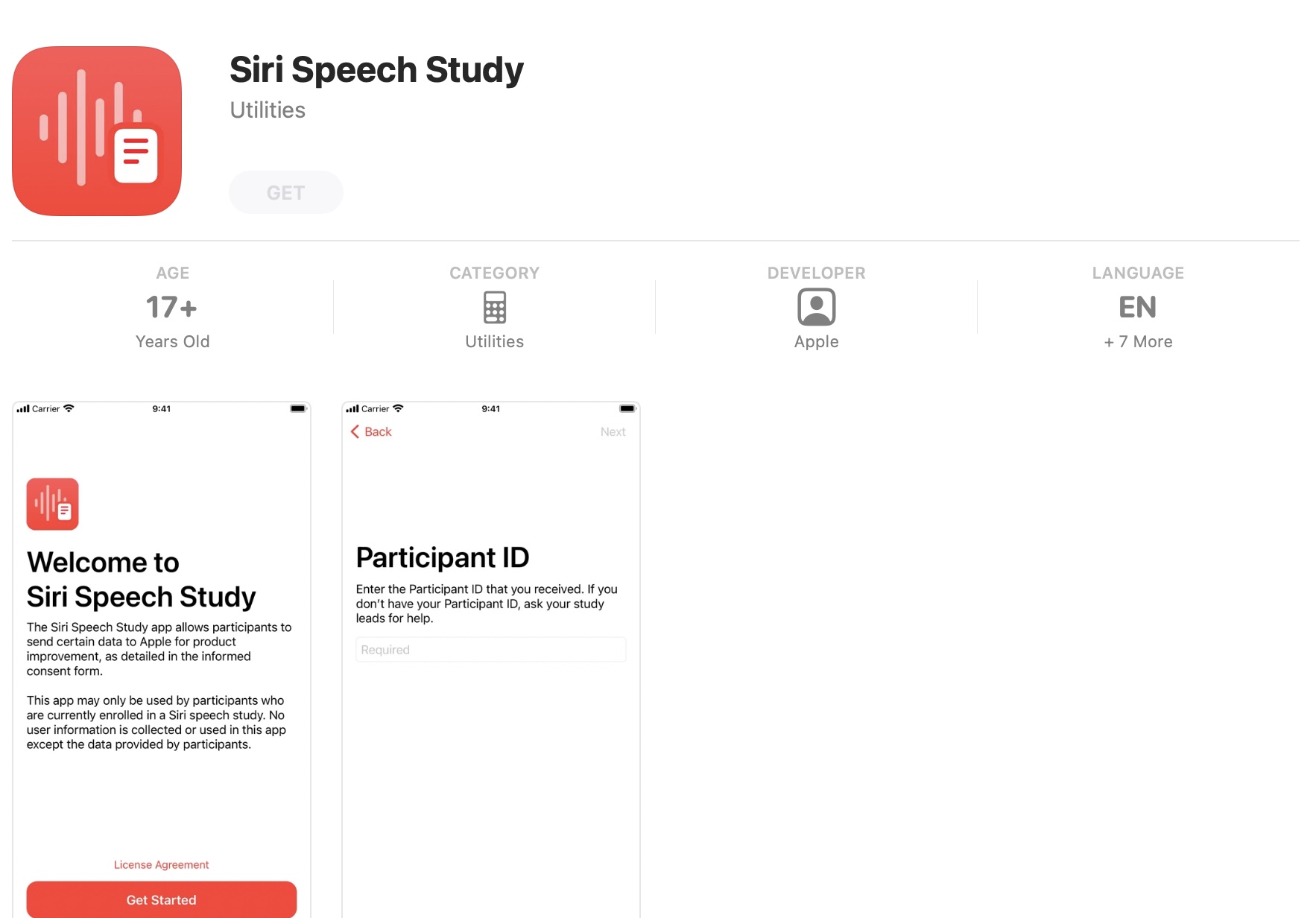 Apple launches a new iOS app, ‘Siri Speech Study,’ to gather feedback for Siri improvements
