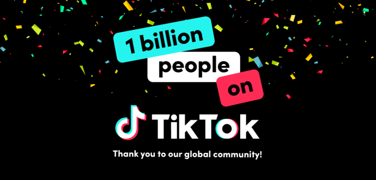 TikTok announced in a blog post today that 1 billion people use TikTok every month. That means that on this big rock in space that we call home, about