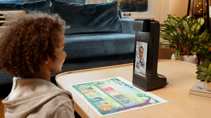 Amazon introduces Amazon Glow, an interactive, video calling device for kids and..