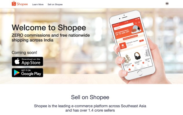 Sea’s Shopee quietly launches seller website in India – TechCrunch
