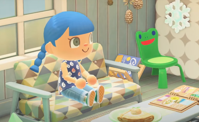 froggy chair in animal crossing