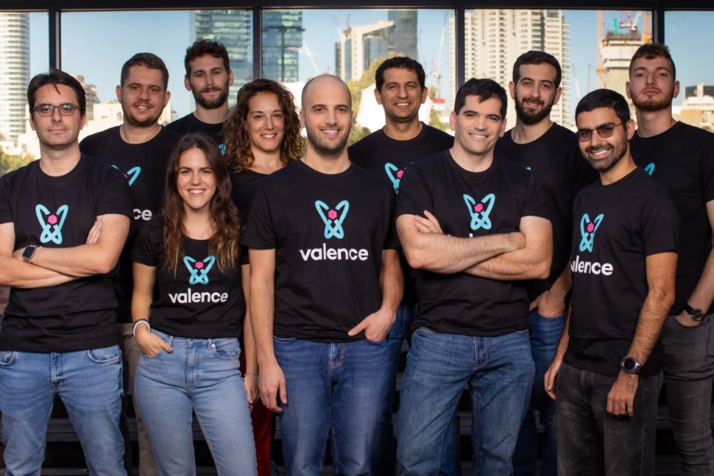Valence team with co-founders Yoni Shohet, CEO (l.) and to his right, Shlomi Matichin, CTO.