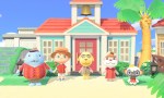 Characters from Animal Crossing at the Happy Home Paradise island