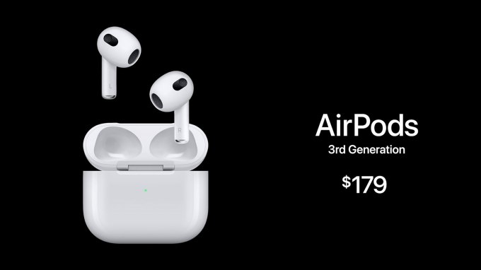 airpods 3rd generation price - $179