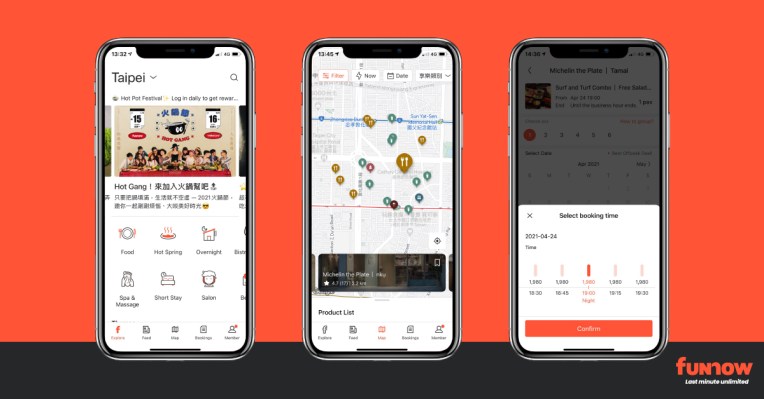 Taiwan-based FunNow, an instant booking app, raises $15M Series B  TechCrunch