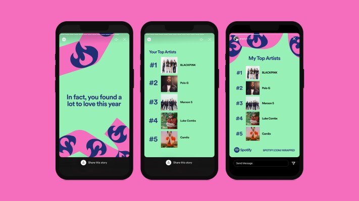 Daily Crunch: Spotify packs its 2021 year-end recap with new sharing, social features