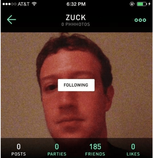 Zuckerberg Phhhoto selfie