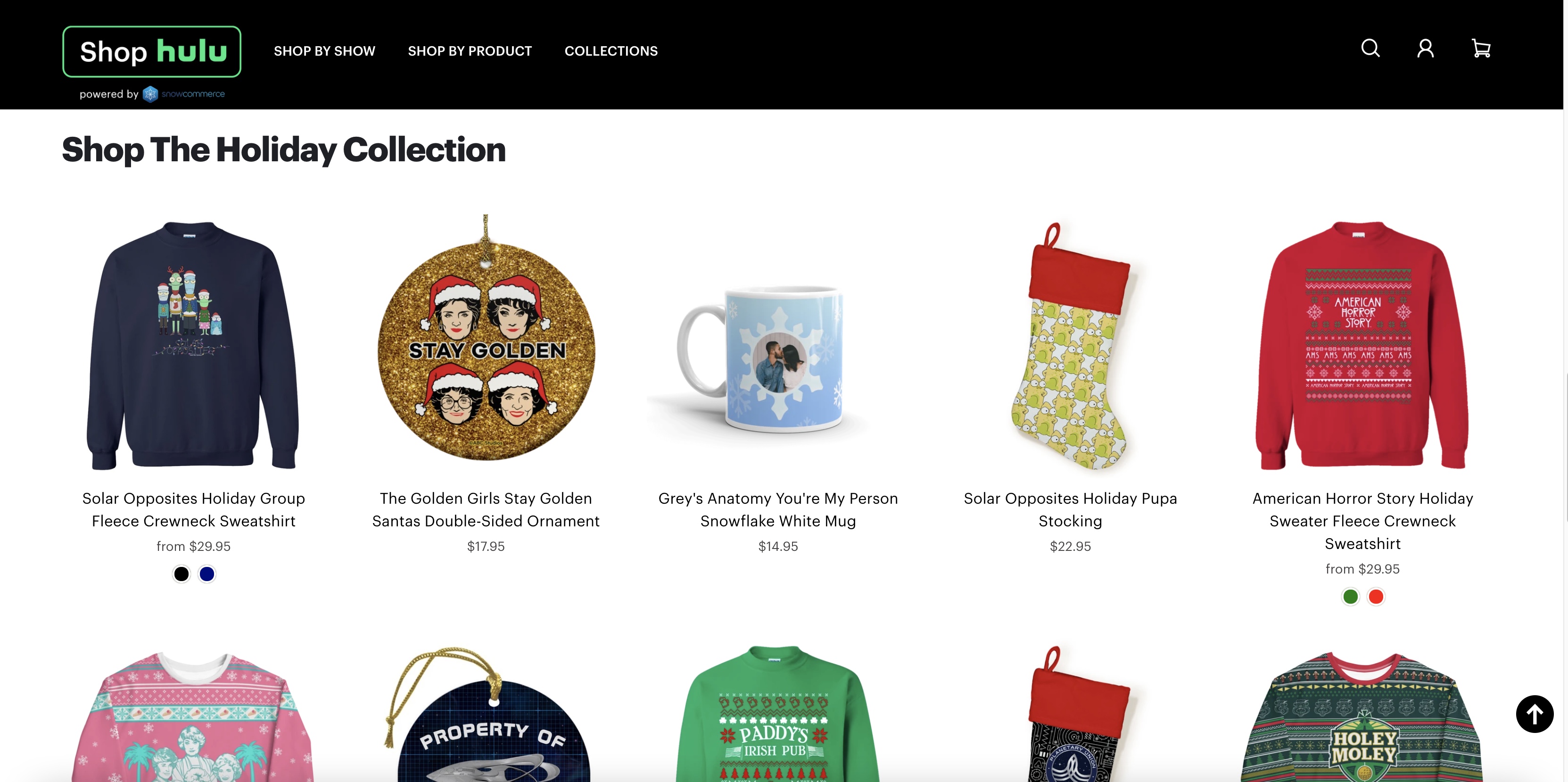 Hulu launches its own online shop, with ugly holiday sweaters and other merch