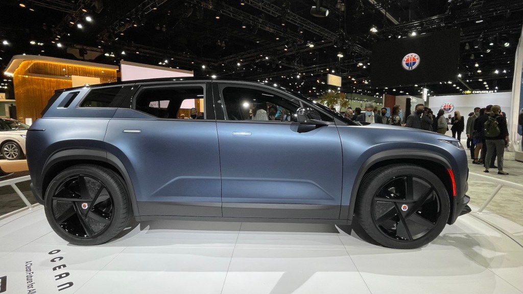 The all-electric Fisker Ocean SUV debuts with a rotating screen from Foxconn
