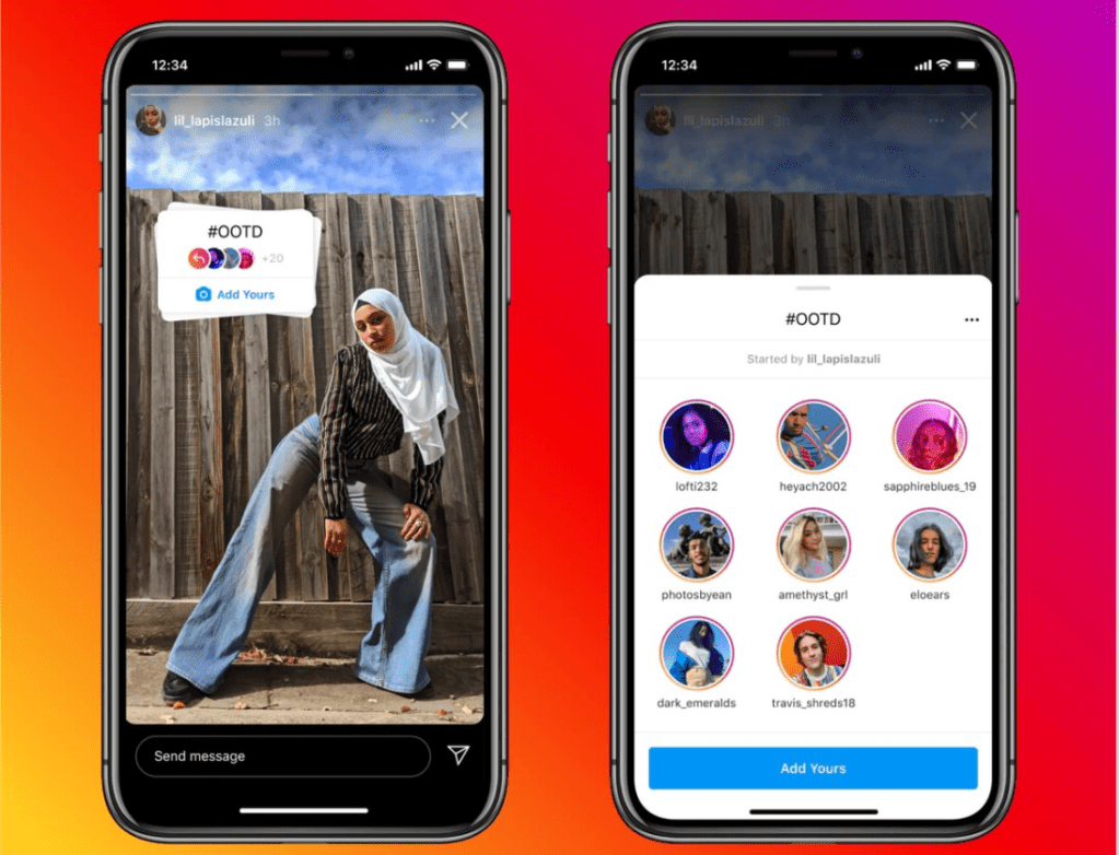 Instagram rolls out an 'Add Yours' sticker in Stories to create threads users can respond to | TechCrunch