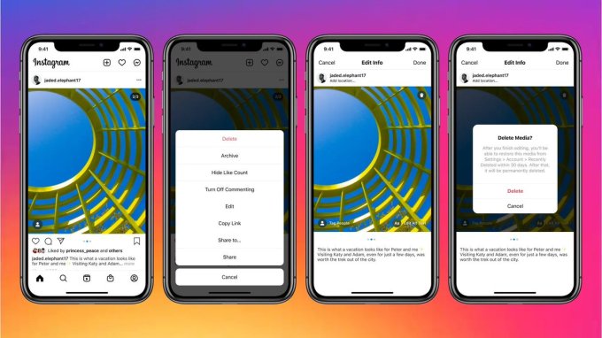 Instagram rolls out new &#39;Rage Shake&#39; feature and the option to delete posts  from a carousel | TechCrunch