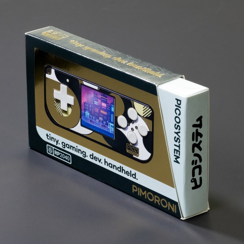 Pimoroni's Picosystem miniature handheld gaming console and experimental games platform