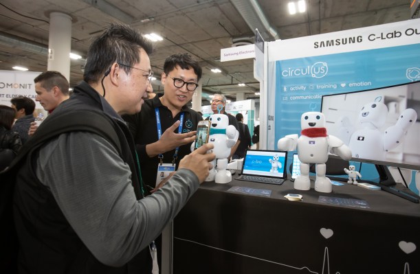 Samsung’s C-Lab class features a diaper sensor, smart guitar and modular robot