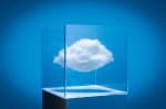 depiction of a cloud in a transparent box