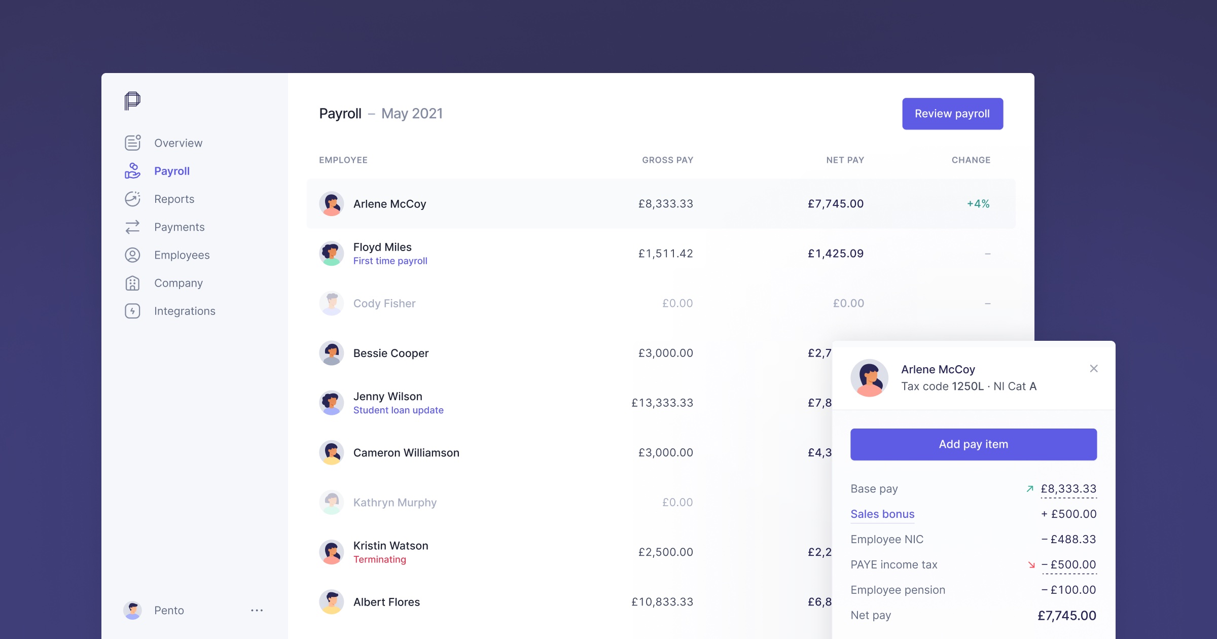 Tiger Global, Avid Ventures lead $35M round for London payroll automation startup Pento