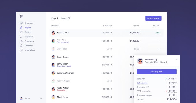 Tiger Global, Avid Ventures lead $35M round for London payroll automation startup Pento