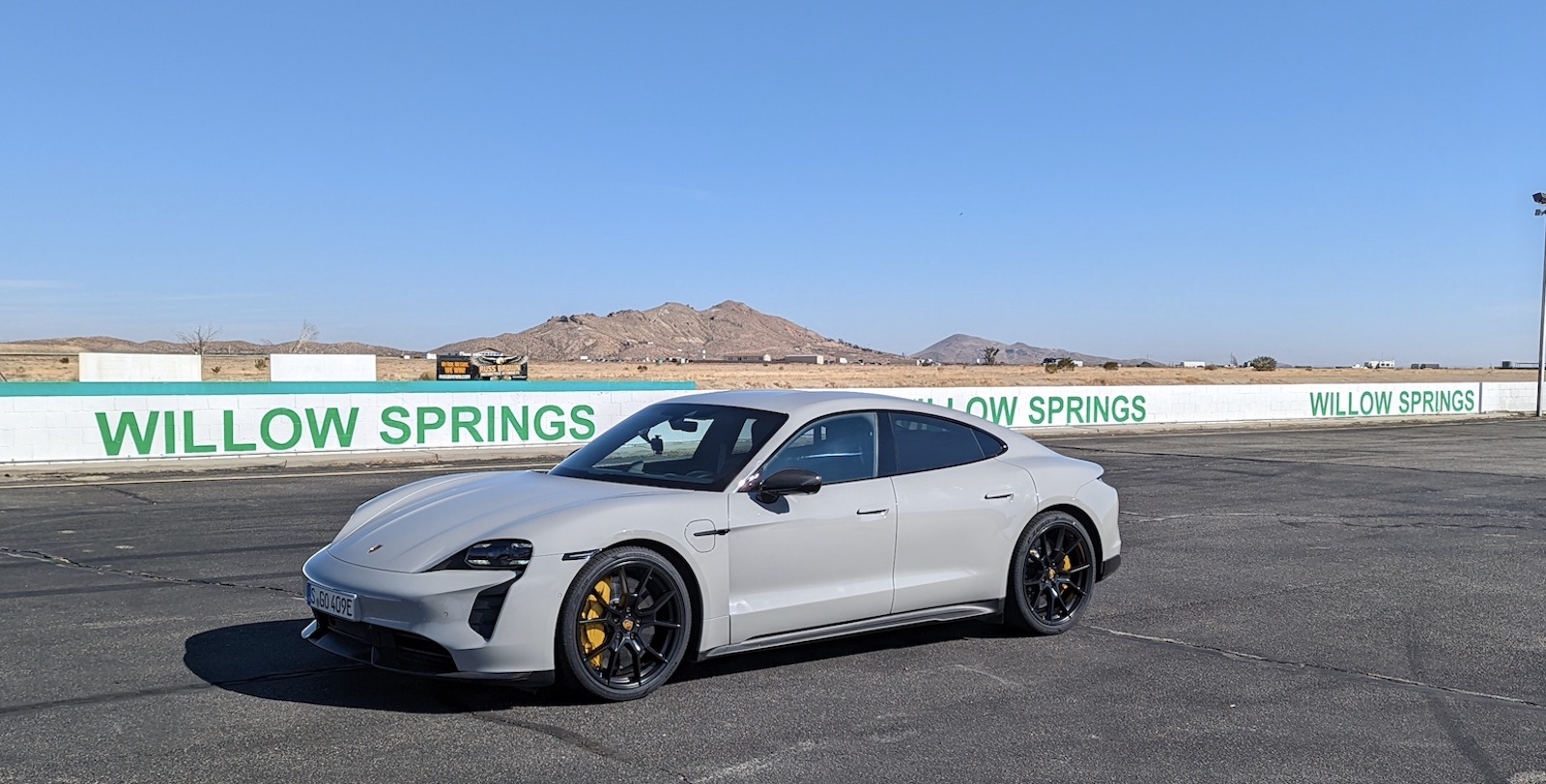 porsche taycan gts electric vehicle willow springs