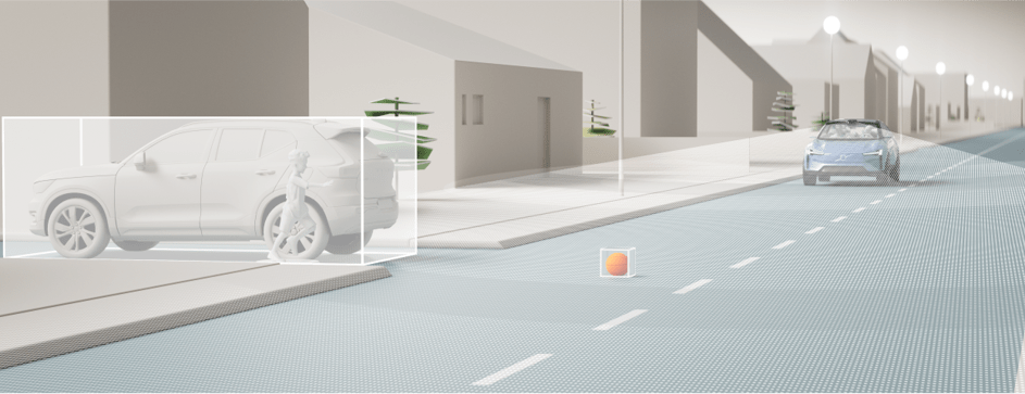 Volvo Cars Concept Recharge showing autonomous vehicle using lidar