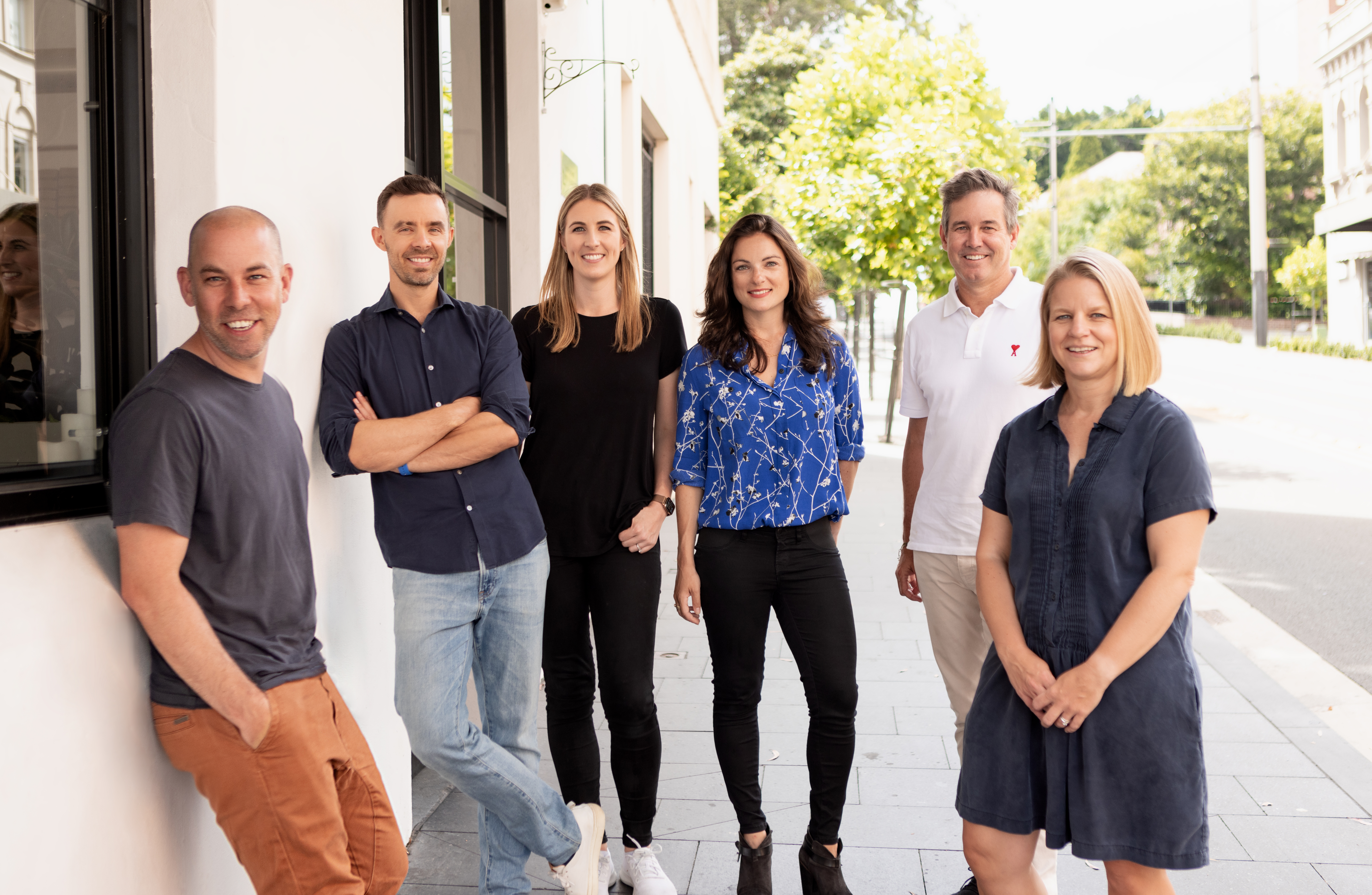 AirTree partners (from l to r): From left to right: James Cameron, John Henderson, Elicia McDonald, Jackie Vullinghs, Craig Blair and Helen Norton