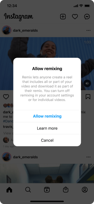 Instagram now allows creators to 'remix' any public videos, not just ...