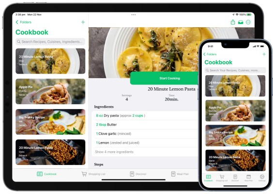 Recipe app Pestle helps you organize, plan, and cook hands-free or with friends on FaceTime