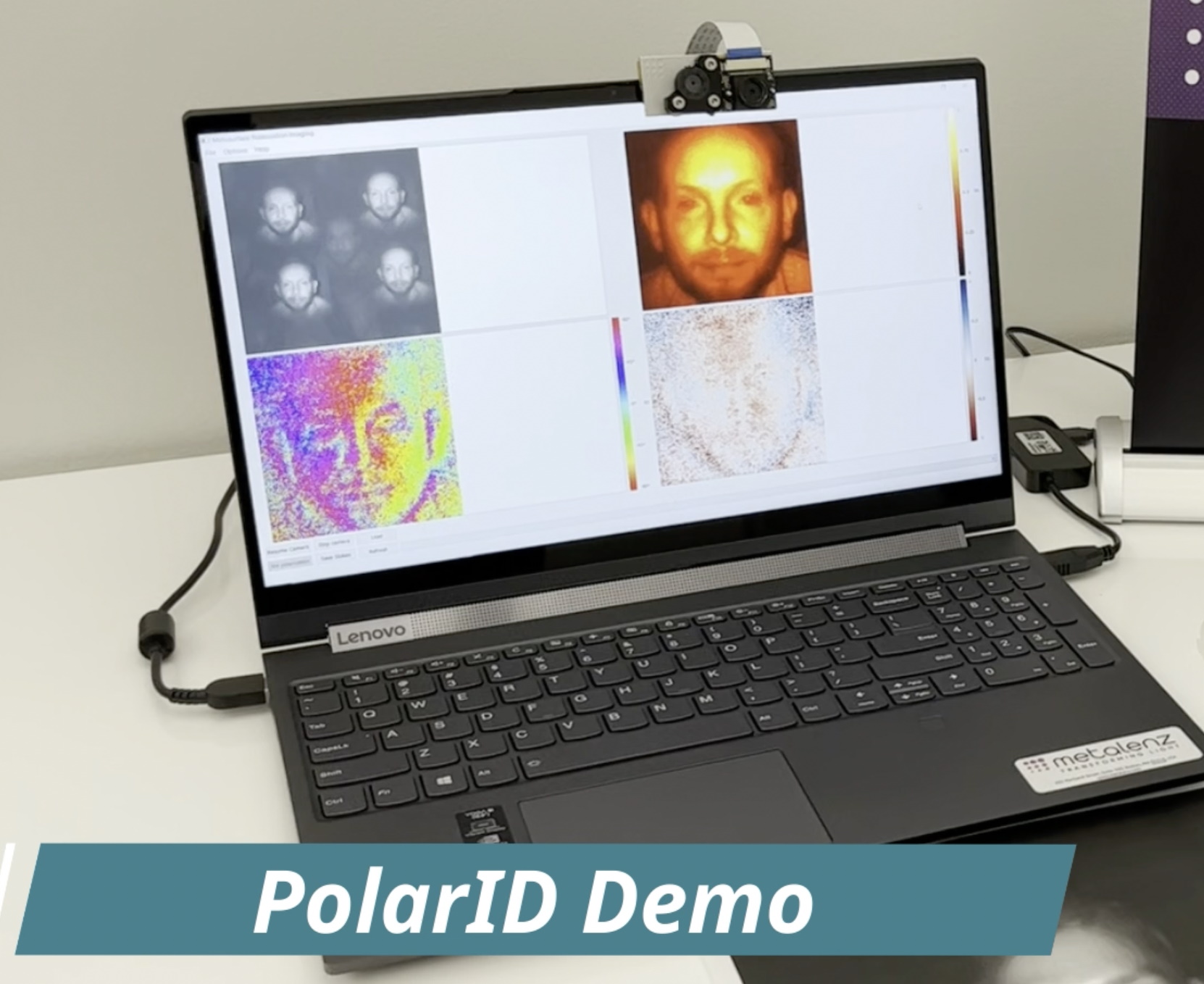 Demo of PolarID, a facial recognition system using polarized light instead of 3D sensing.