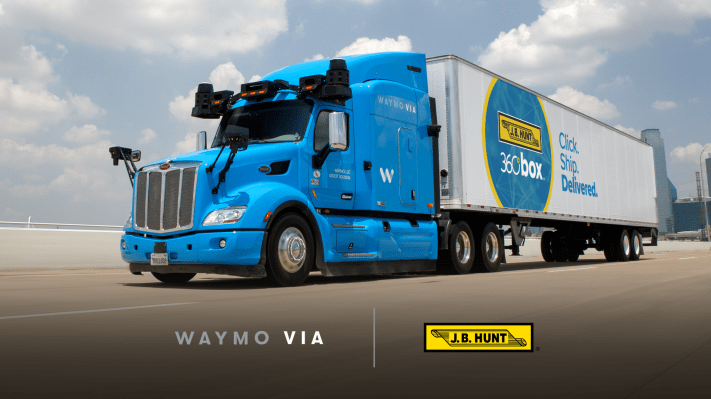 J.B. Hunt will be Waymo’s first self-driving freight customer