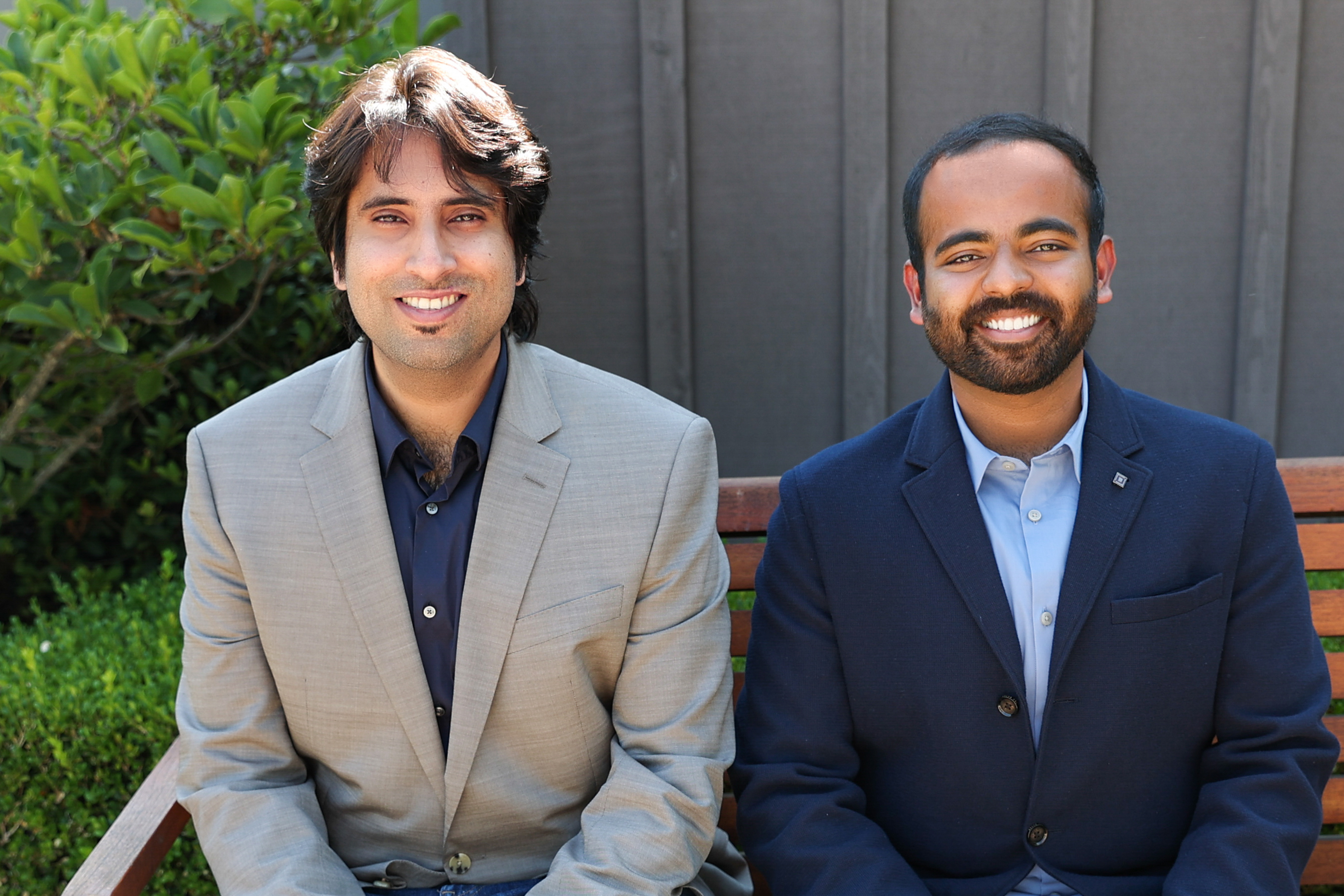 Ambient.ai co-founders Vikesh Khanna (CTO, left) and Shikhar Shrestha (CEO).