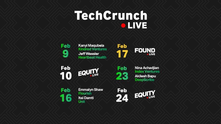 Come hang with us for live recordings of TechCrunch podcasts Equity and Found – TechCrunch